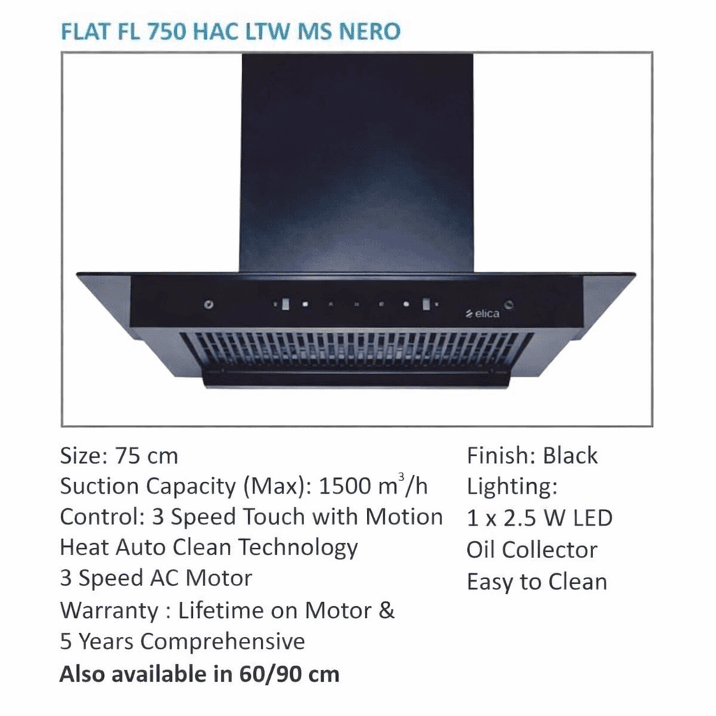 Elica FLAT FL 750 HAC LTW MS NERO